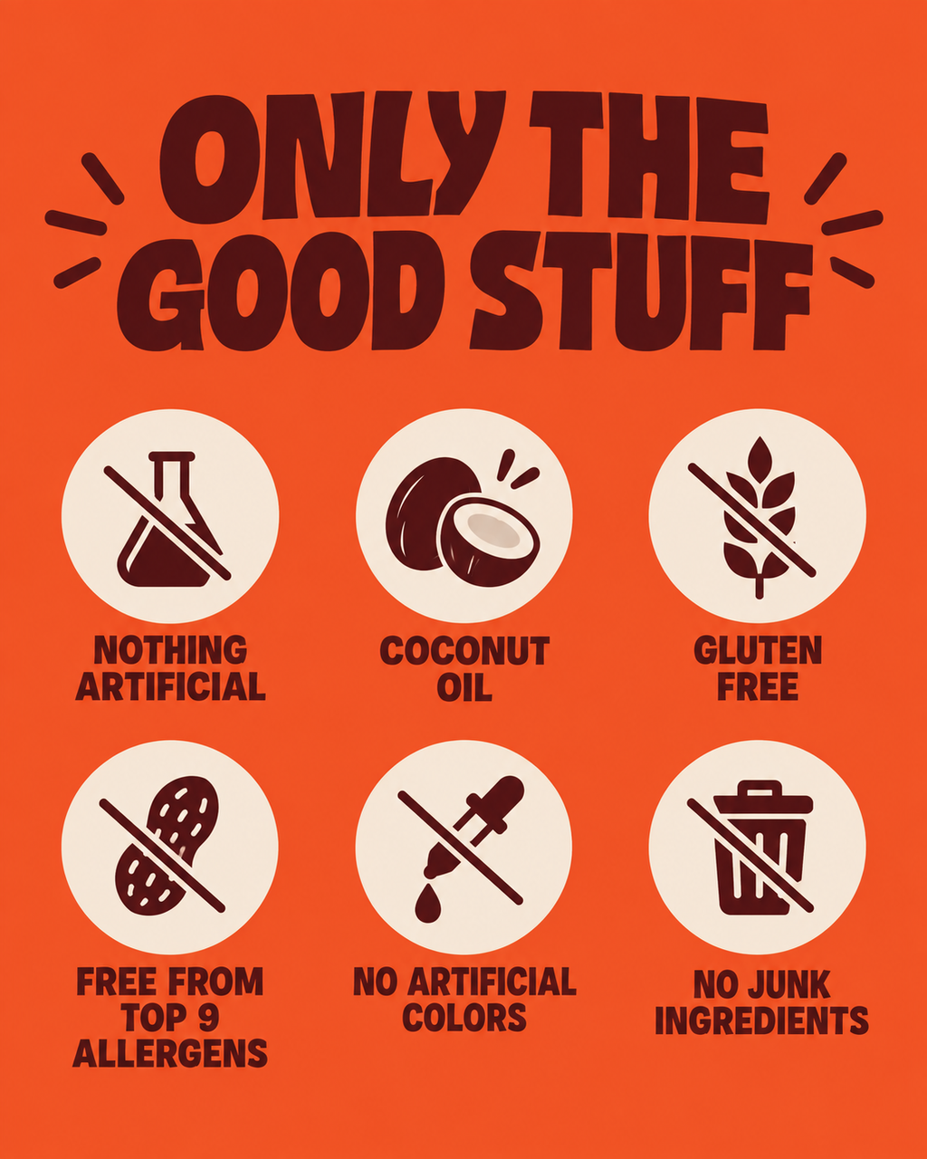 Nothing artificial gluten free coconut oil chips 