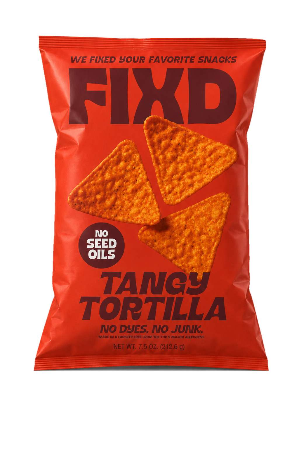 FIXD Tangy Tortilla tortilla chips front of bag