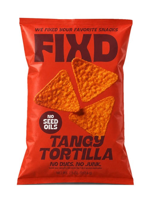 FIXD Tangy Tortilla tortilla chips front of bag